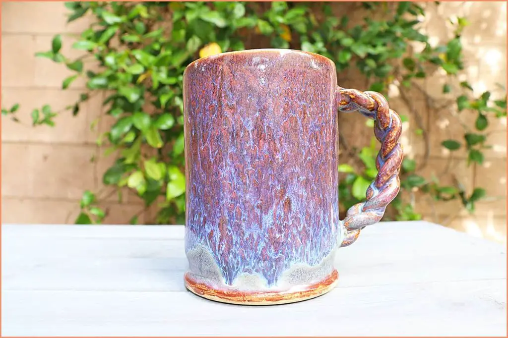 a mug with extensive crazing in the glaze surface