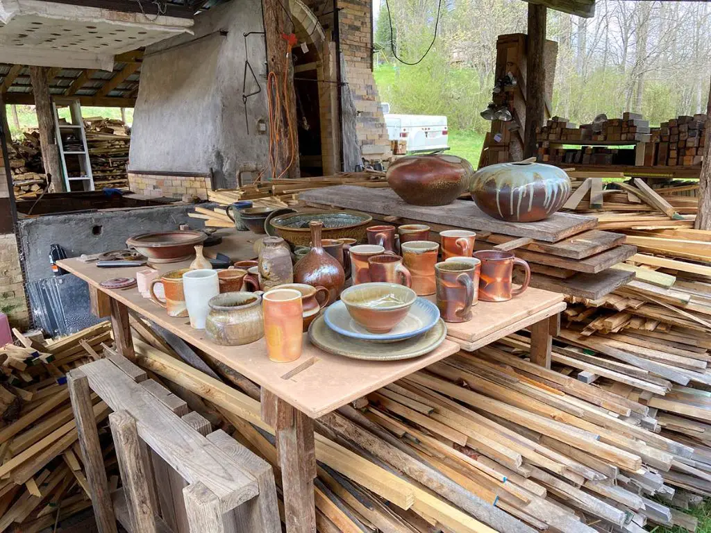 a photo of an early 20th century pottery kiln at nc state