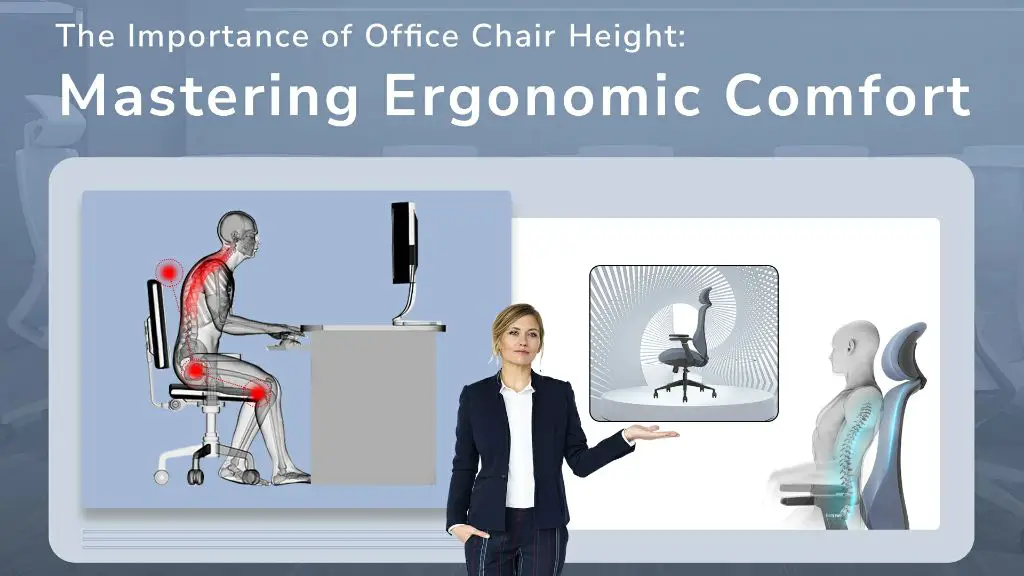 an adjustable seat height is crucial so the chair can be used sitting or standing.