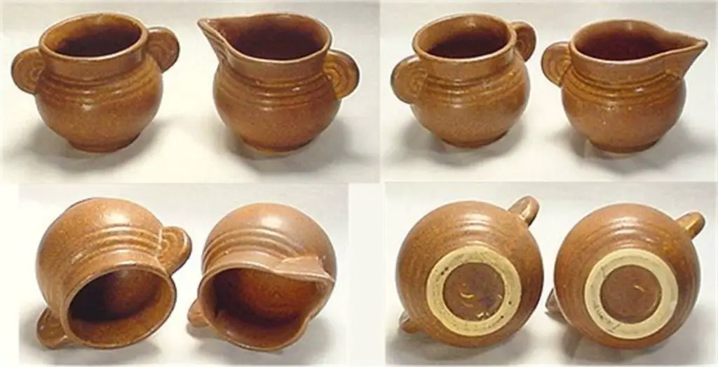 an assortment of clay pottery pieces throughout history.