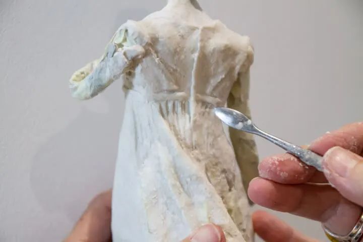 an example image of a hand-built sculpture made with flexible paper clay.
