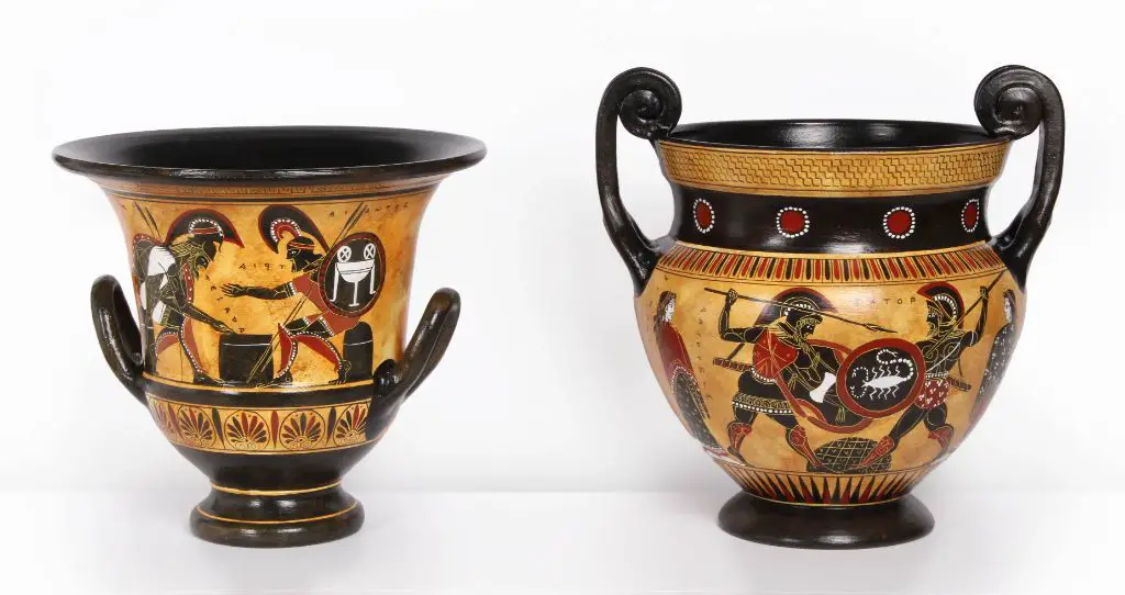 ancient greek pottery included many types of vessels used for storing, serving, and drinking liquids as well as perfumes and oils.