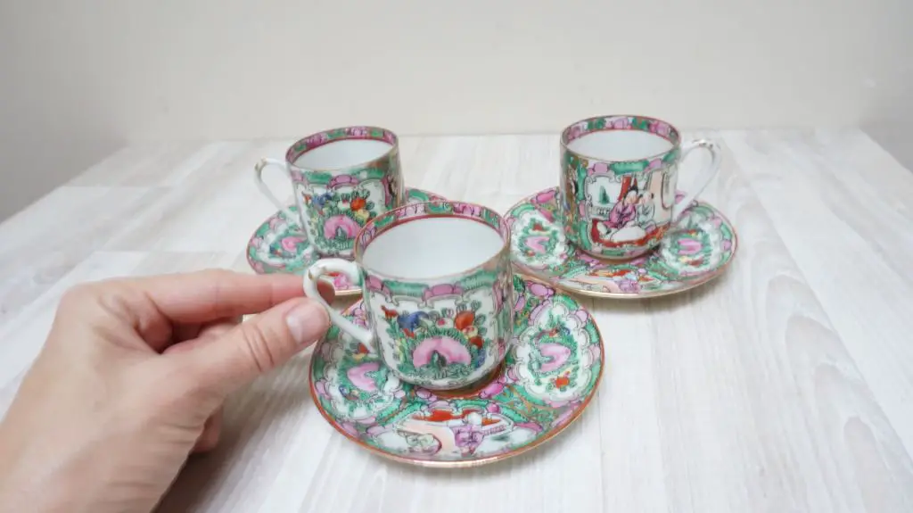 cappuccino cups and espresso cups are often made from porcelain, bone china, glass or plastic