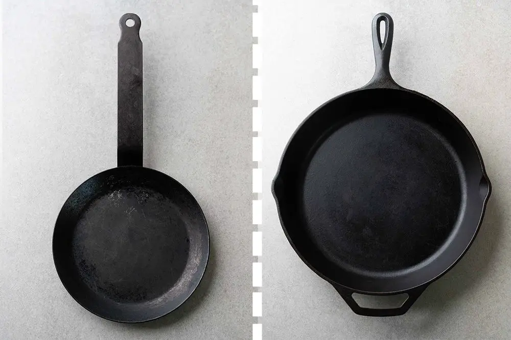 cast iron is very brittle compared to steel