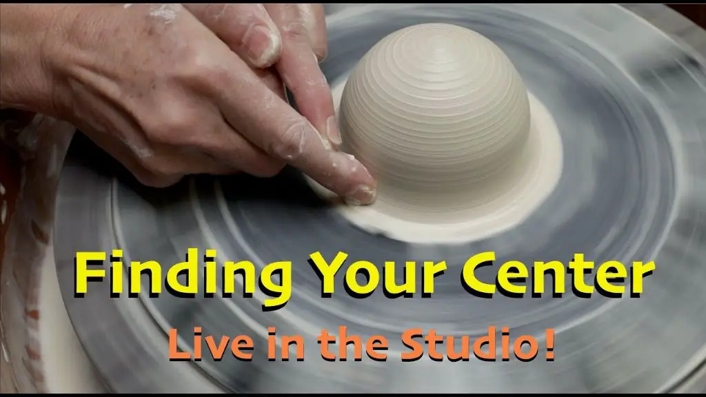 centering clay on a pottery wheel takes practice to learn the technique.