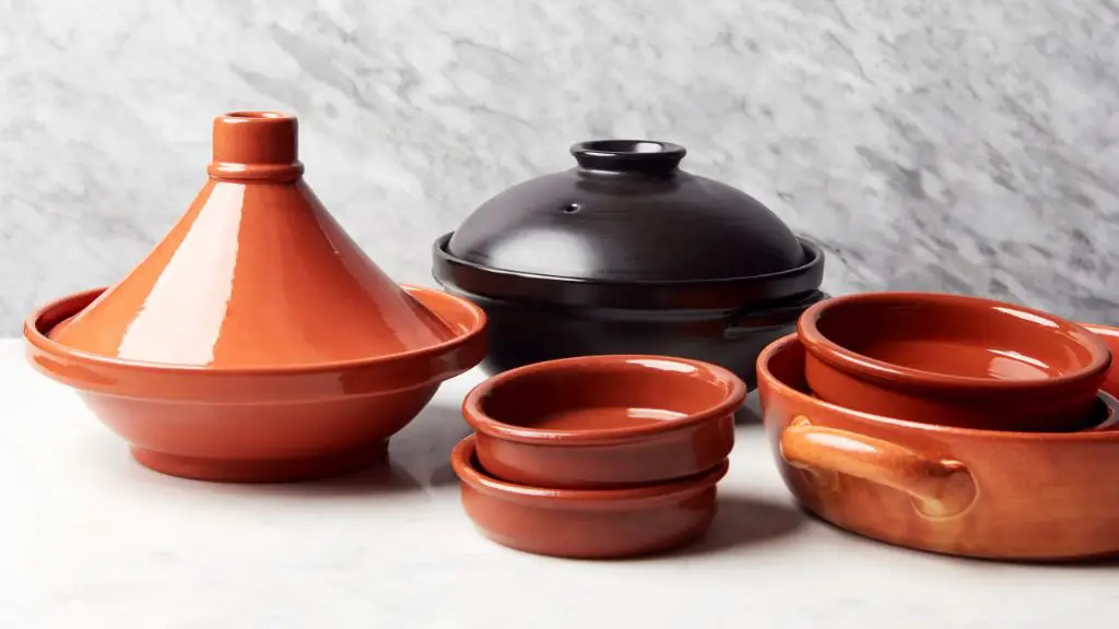 clay cookware provides even heating for consistent cooking results.