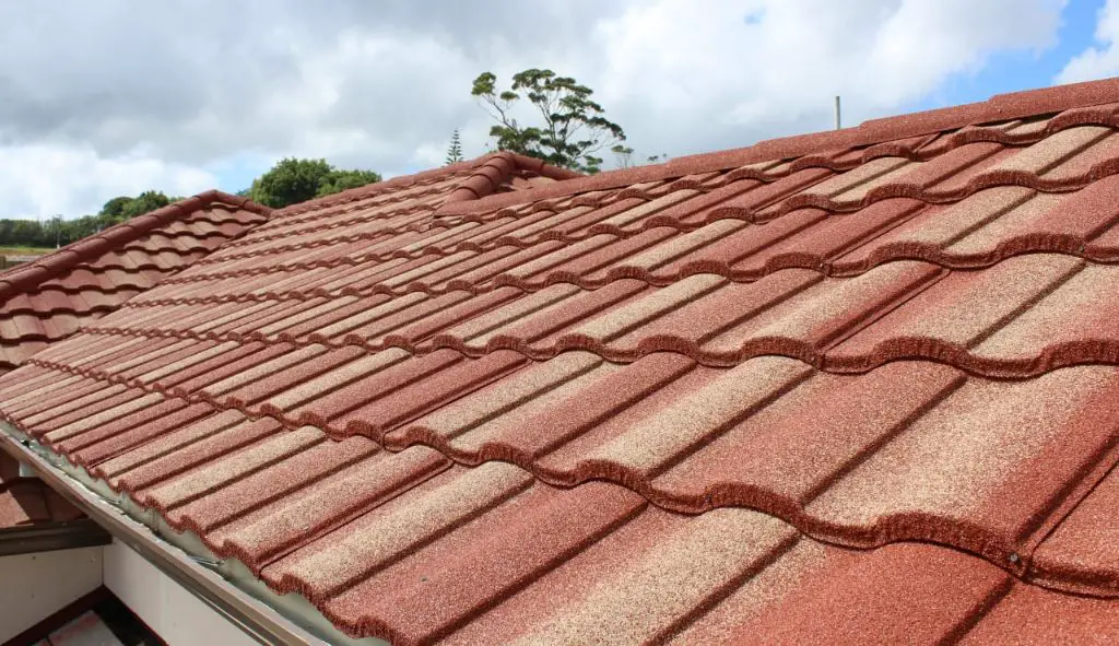 clay offers fire resistance but lower performance than metal roofs.