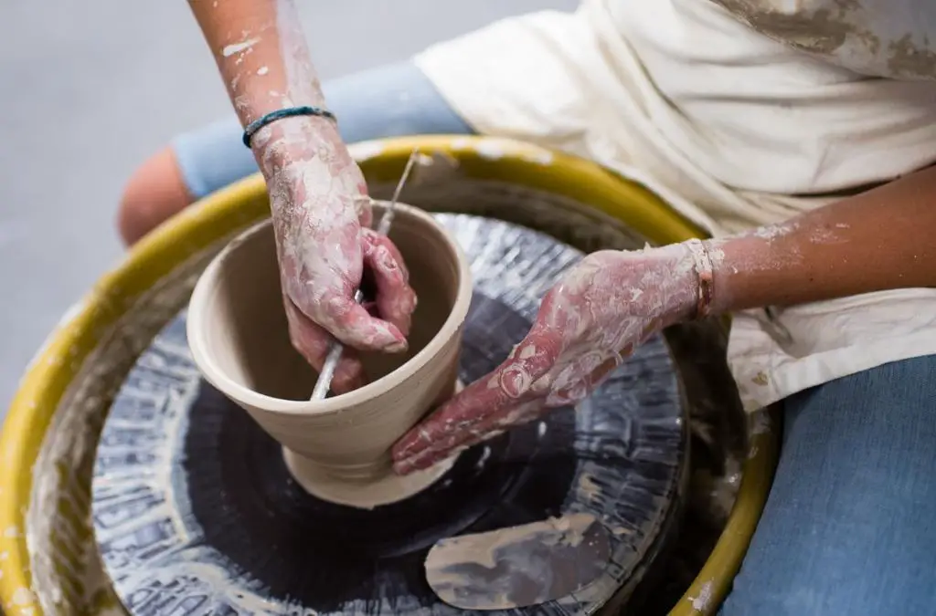 college pottery programs emphasize hands-on learning and studio time to build students' technical skills.