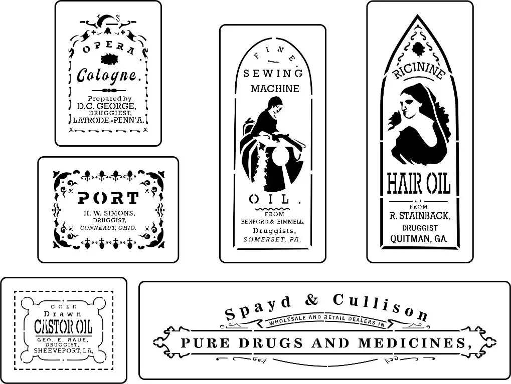 example of hand lettered apothecary label