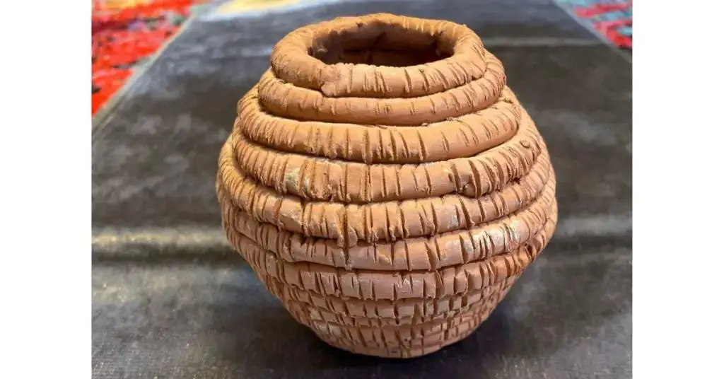 example of handbuilding techniques like pinch pots, coils, and slabs