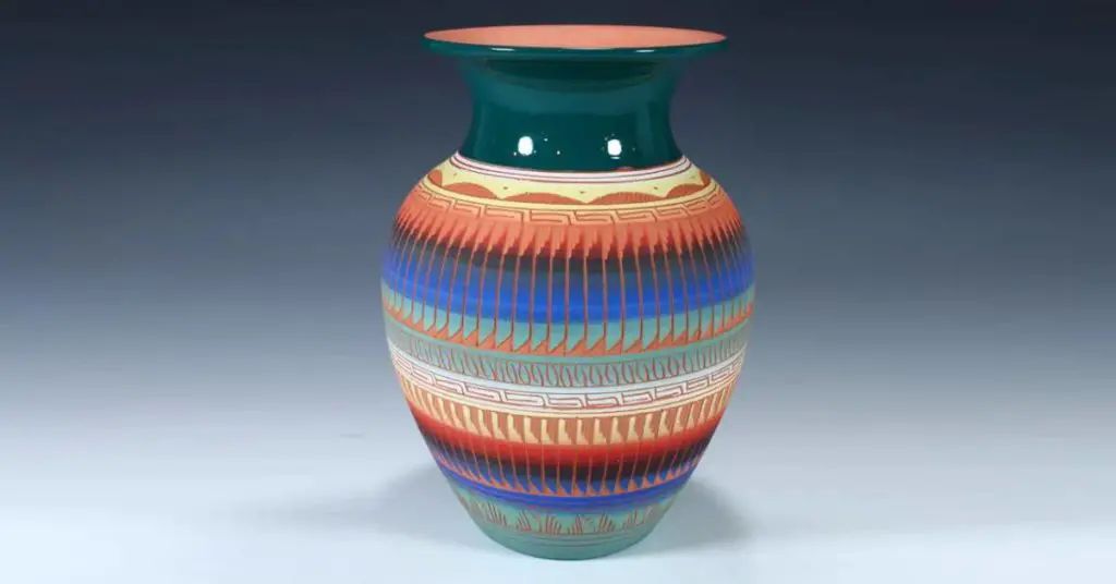 examples of navajo pottery including cooking pots, ceremonial jars, and painted vessels.