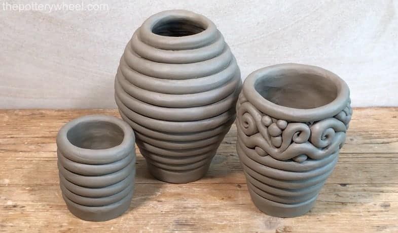 get creative by combining pinch pots with slabs, coils, and cut-out designs.