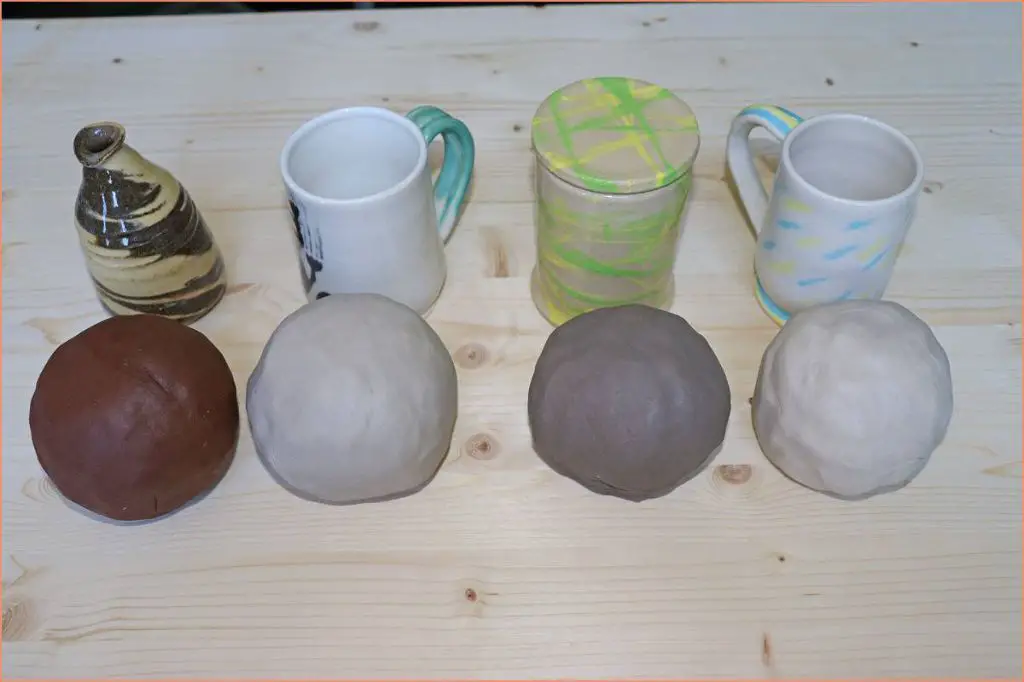 image showing different types of ball clay.