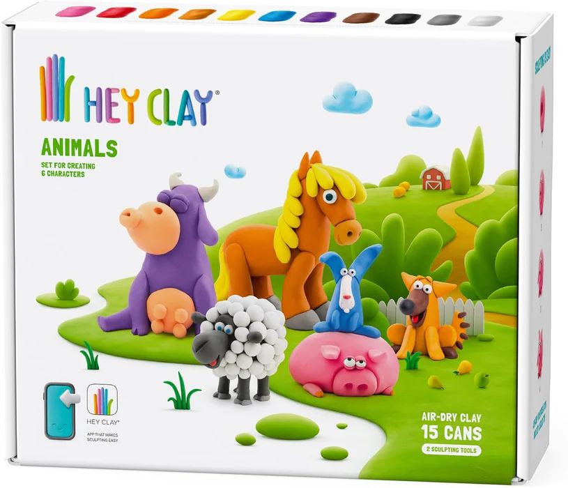kids can shape clay into toys like animals, food, and more to spark creativity and imagination.