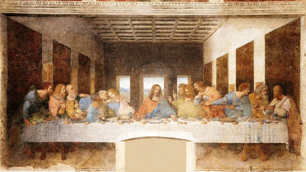 leonardo da vinci's painting the last supper depicts a salt cellar placed to jesus' right side.