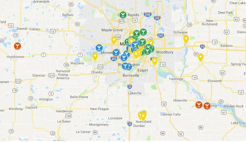 map of nceca conference locations