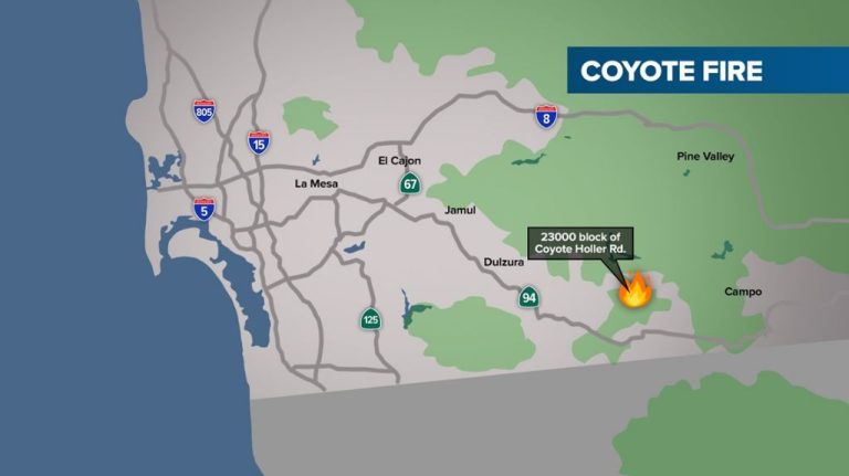 Where Is The Coyote Fire?