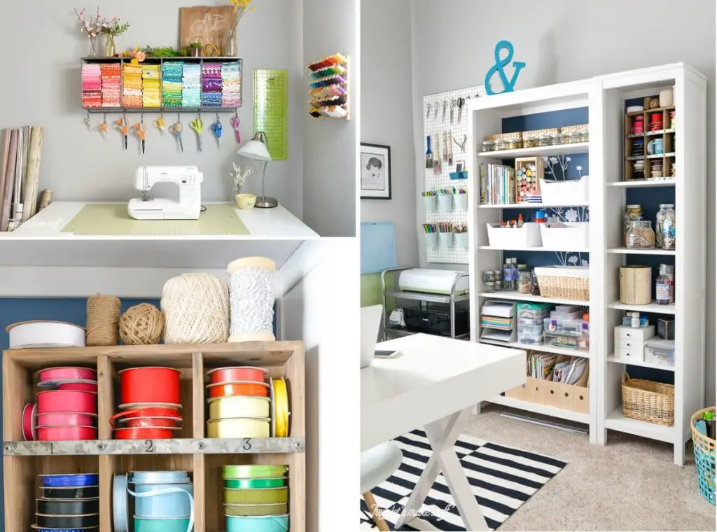 maximizing storage is key for craft room organization