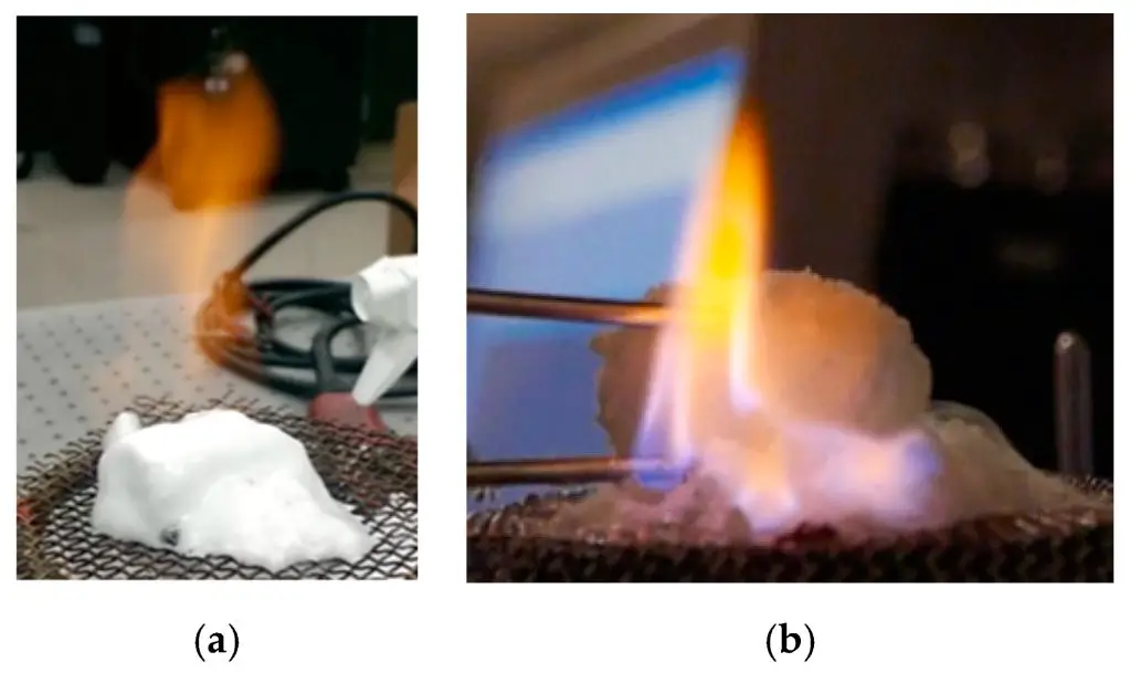 methane fires burning in nature provide examples of cold combustion with relatively low temperature blue flames