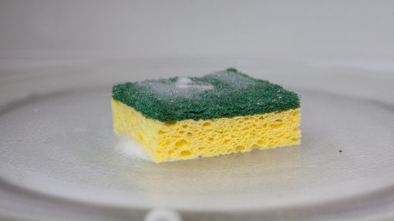 microwaving a wet sponge for a full minute on high heat can effectively kill up to 99% of bacteria.