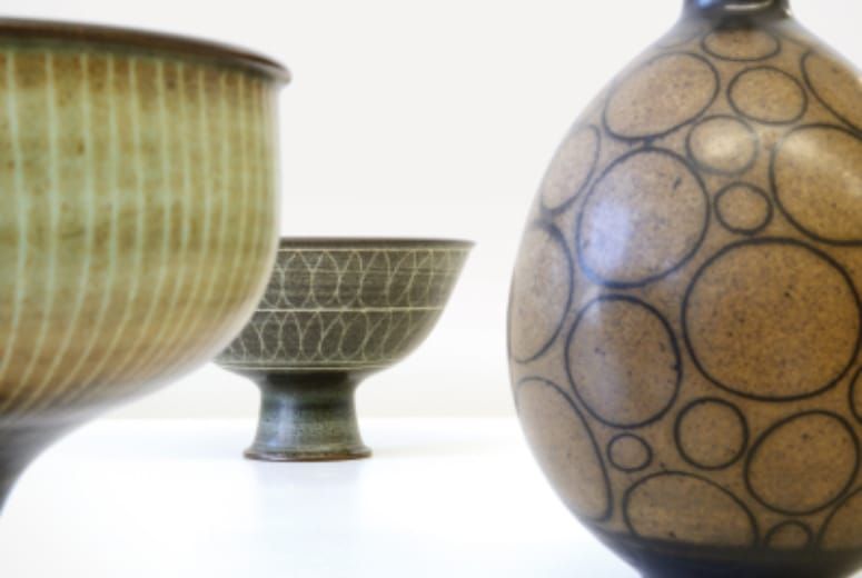 mid-century modern california pottery emphasized simple, organic shapes inspired by nature.