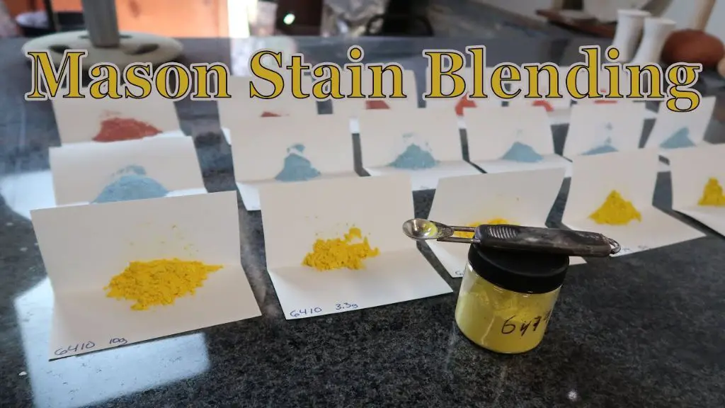 mixing different mason stain types together creates custom blended colors