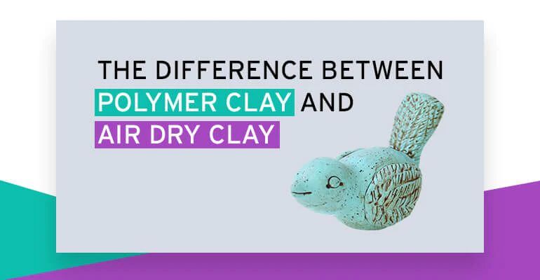 modeling clay retains flexibility when dry, while natural clay becomes brittle.