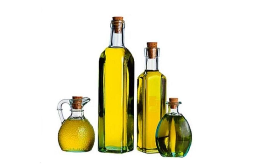 olive oil in glass bottles is considered superior in taste compared to olive oil sold in metal cans.