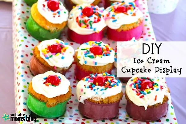 How Do You Display Ice Cream Cone Cupcakes?