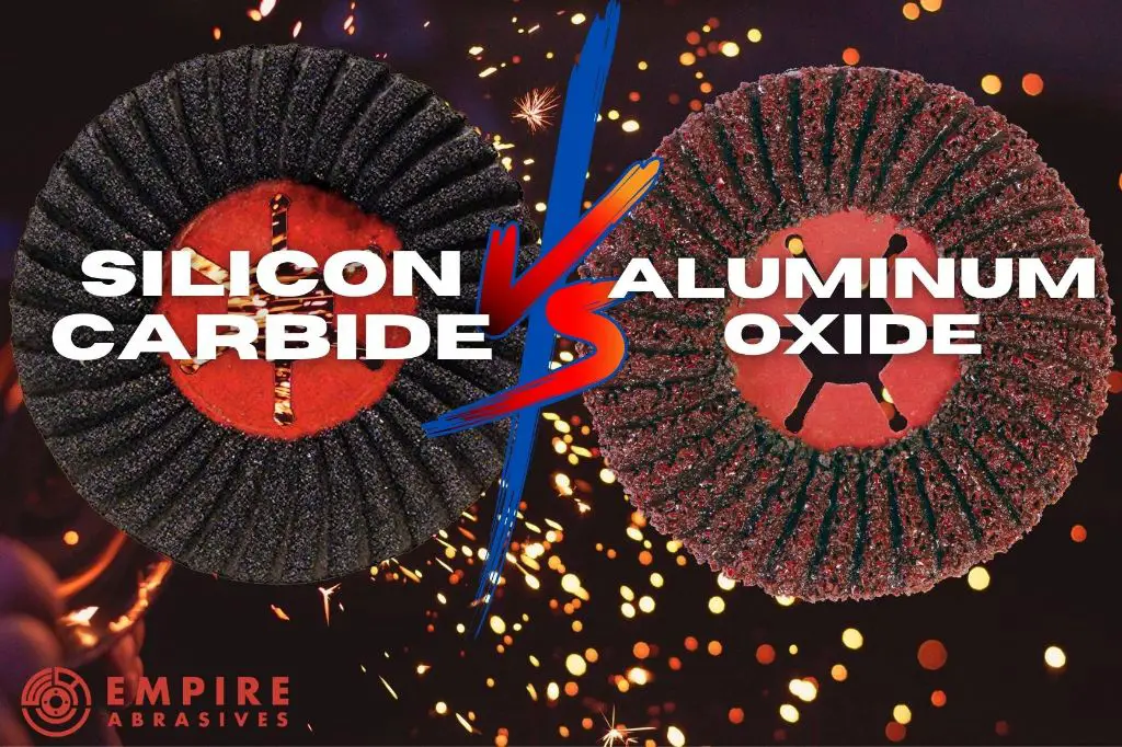 photo showing aluminum oxide and silicon carbide grinding wheels