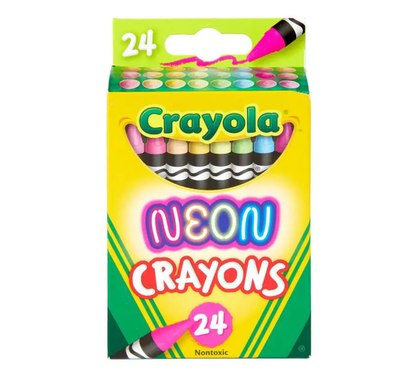 photo showing the variety of bright neon colors that crayola air dry clay comes in