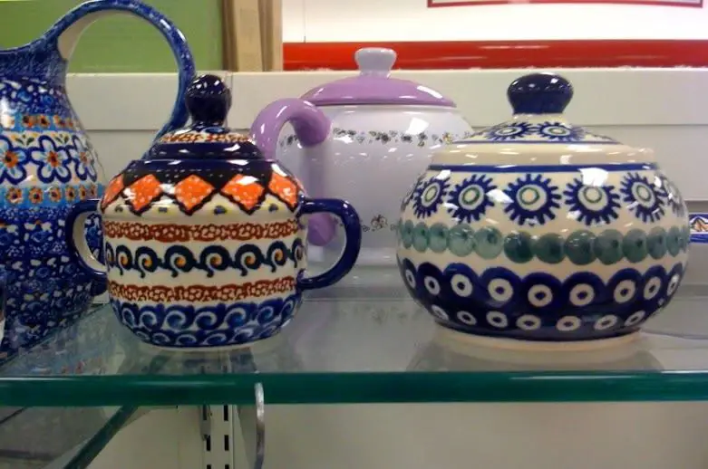 polish pottery mugs and bowls for sale at tj maxx