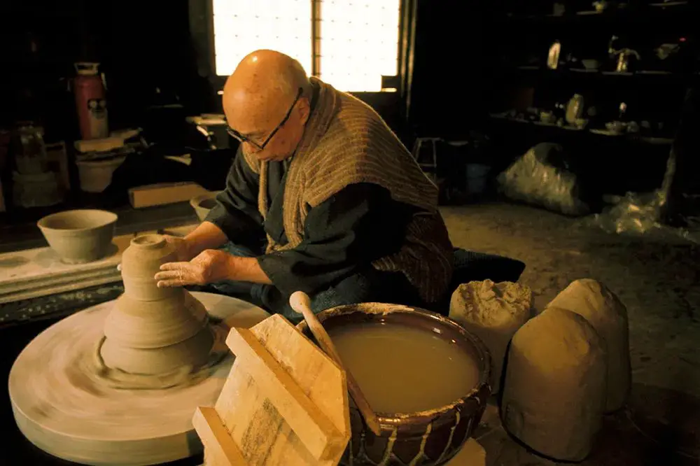 portrait of influential ceramic artist shoji hamada