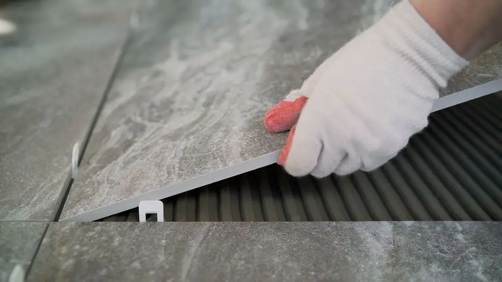professional installers are recommended for working with brittle tiles.