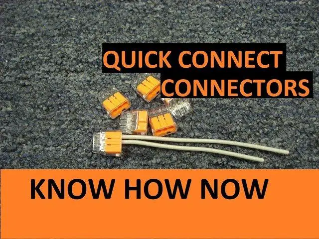 push-in connectors provide a fast alternative to wire nuts for joining wires