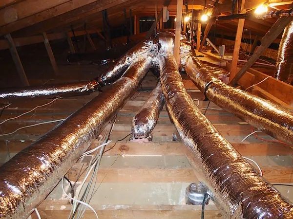 r6 flexible ductwork makes installation much easier by bending around obstacles compared to rigid metal ducts