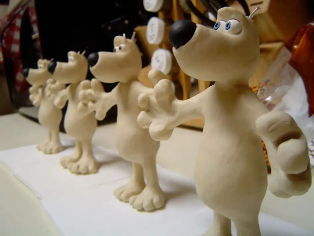 sculpting quality clay character models makes frame-by-frame animation easier