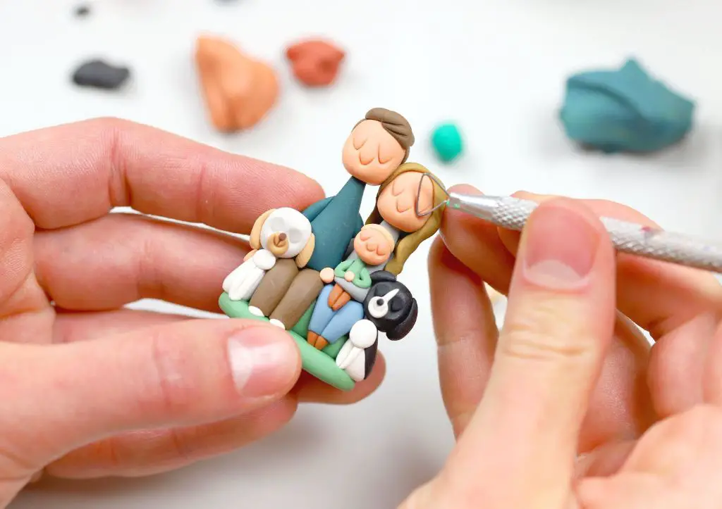 sculpting small figurines out of polymer clay can make for personalized boyfriend gifts.