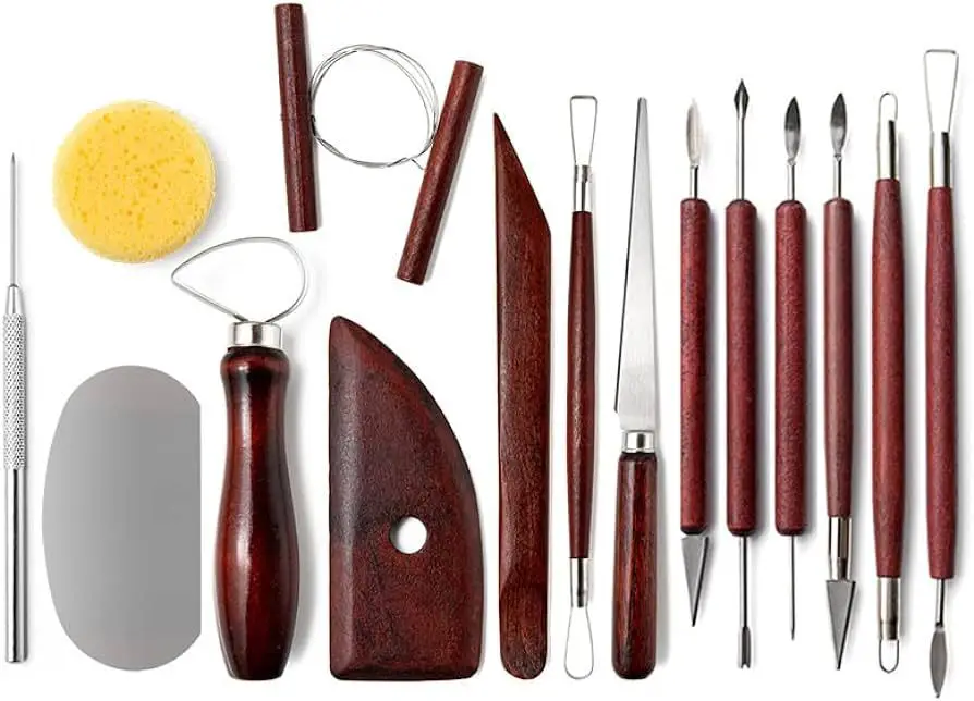 sharp sculpting tools like knives require safe handling and storage