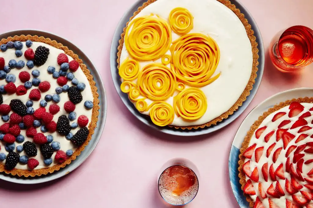 simple decorations like fruit and nuts can transform baked goods