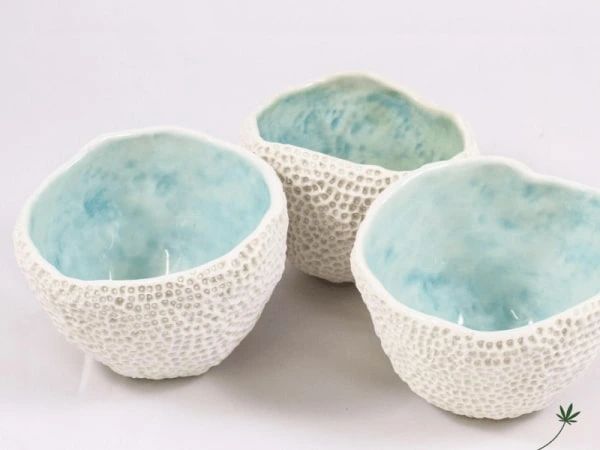 textured pinch pot