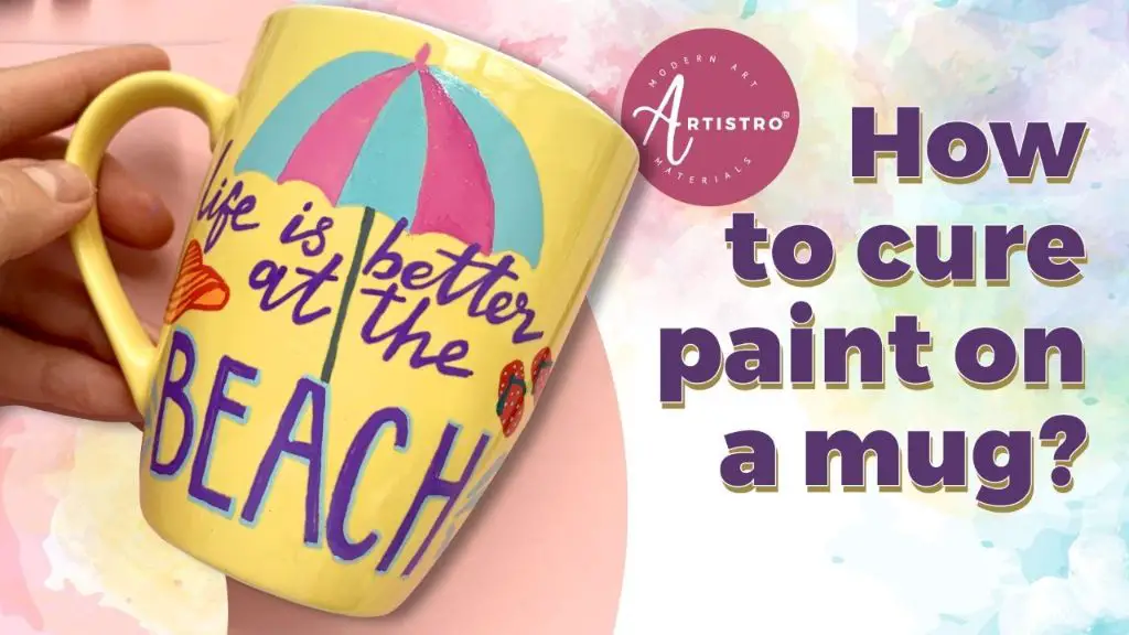 use acrylic paints designed for ceramics when painting a cup