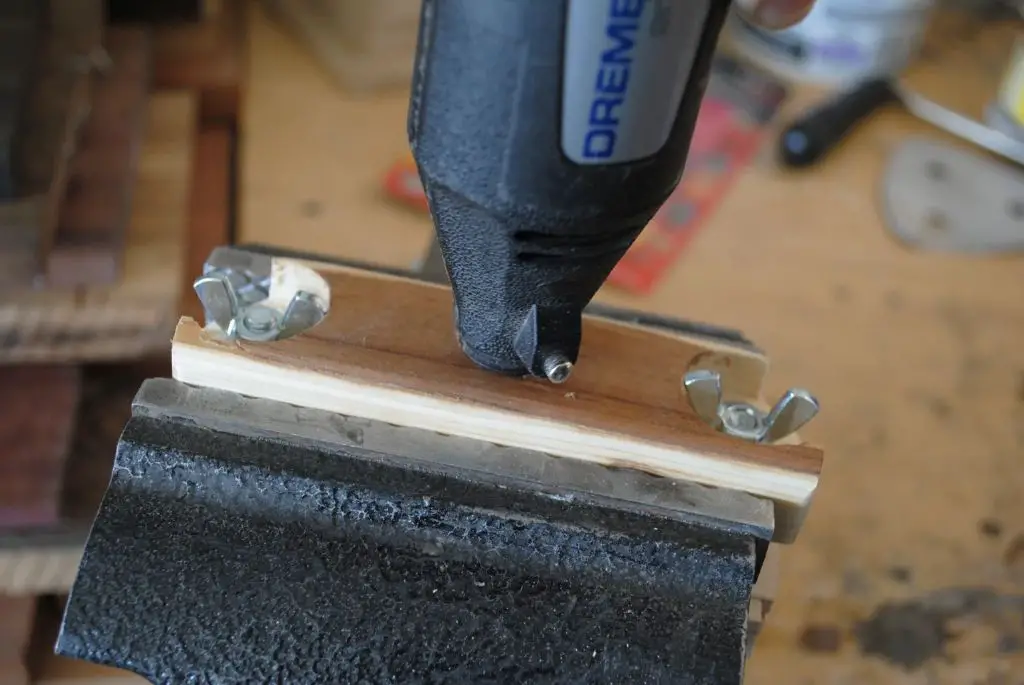 using a dremel rotary tool to countersink a hole