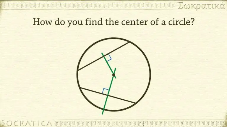 What Tool Do I Use To Find The Center Of A Circle?