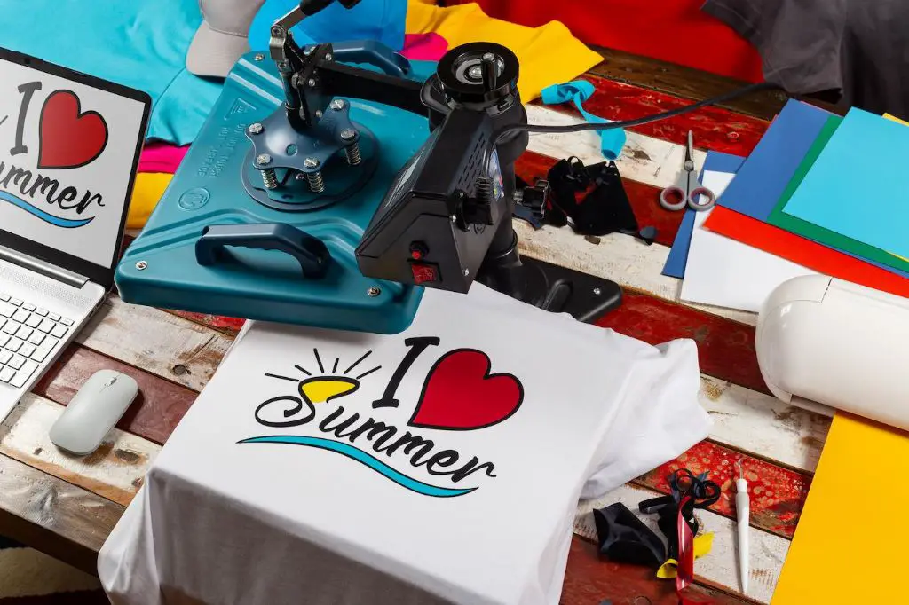 vinyl transfers allow small businesses to create custom shirt designs without expensive screen printing equipment