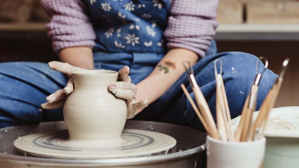 working with clay improves dexterity and finger mobility.