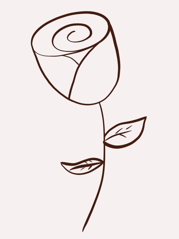 15 Simple Rose Drawing Ideas For Beginners