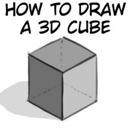 How To Draw A 3D Cube From Different Angles