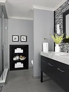 35 Gray And Black Bathroom Ideas: Design Inspiration