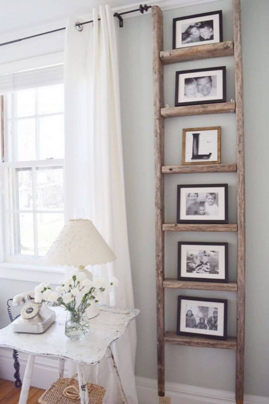 Workman’s Ladder Picture Frame Display